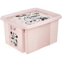 Keeeper Minnie Mouse Storage Box with Lid 24 Litre Nordic Pink