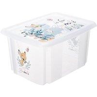 Keeeper Bambi Turn Around Stackable Box with Lid 15 Litre Transparent in Clear