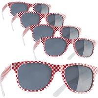tectake Party Sunglasses in Red