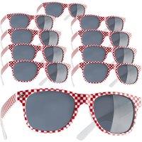 tectake Party Sunglasses in Red