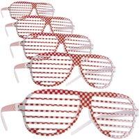 tectake Party Glasses in Red