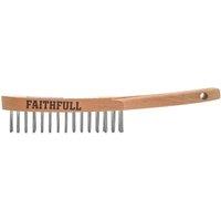 Faithfull Lightweight Scratch Brush in Brown