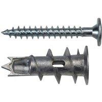 Forgefix Zinc Plasterboard Fixing 4.5 x 35mm in Silver
