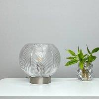 K LIVING Leaves Clear Glass Table Lamp