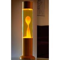 Nova Lighting Yellow Liquid Orange Wax Lava Lamp | Size: Medium