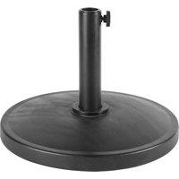 Harbour Housewares Concrete Garden Parasol Base - 12kg - Black