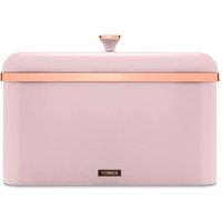 Tower Cavaletto Bread Bin, Airtight, Carbon Steel, Pink & Rose Gold