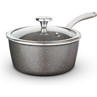 Tower Cerastone Pro Saucepan, 18cm Forged Aluminium, Non-Stick T900215 in Metallics