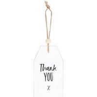 KDMD Thank You Hanging Sentiment Sign in White