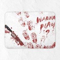 Chucky Dagger Bath Mat in White | Size: 700mm x 500mm