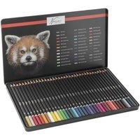 Totum Coloured Pencils. 36 Pieces in Tin Box | Size: 1 Pack