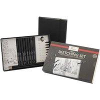 Totum Urban Sketch Set 12 Pieces in Box Size 22.5x14.5cm in Black | Size: 1 Pack