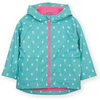 Kite Girl's Daisy Dot Splash Coat in Aqua | Size: 5 Years