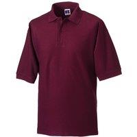 JERZEES Men's Russell Classic Short Sleeve Polycotton Polo Shirt in Burgundy | Size: 2XL
