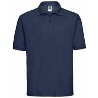 JERZEES Men's Russell Classic Short Sleeve Polycotton Polo Shirt in Navy | Size: Large