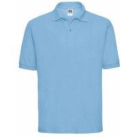 JERZEES Men's Russell Classic Short Sleeve Polycotton Polo Shirt in Blue | Size: 2XL