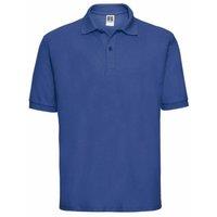 JERZEES Men's Russell Classic Short Sleeve Polycotton Polo Shirt in Royal | Size: Large
