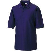 JERZEES Men's Russell Classic Short Sleeve Polycotton Polo Shirt in Purple | Size: Small