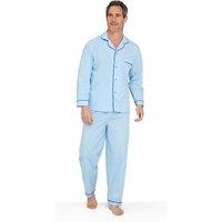 Tootal Men's Champion Plain Cotton-Blend Pyjamas in Blue | Size: 3XL