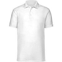 JERZEES Men's Ultimate Cotton Short Sleeve Polo Shirt in White | Size: Medium