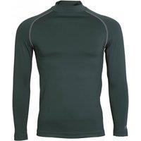 Rhino Men's Thermal Underwear Long Sleeve Base Layer Vest Top in Bottle Green | Size: S/M