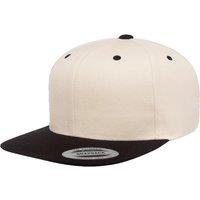 Yupoong Men's The Classic Premium Snapback 2-Tone Cap in Natural