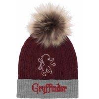 Harry Potter Men's Gryffindor Pom Pom Beanie in Red