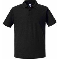 Russell Men's Authentic Polo Shirt in Black | Size: Small