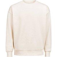 Untagged Movement Men's Crew Neck Loose Fit Sweatshirt in Off-White | Size: XS