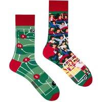 SPOX SOX Men's 1 Pack Mismatched Novelty Odd Socks - Football | Size: 11-13