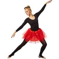 tectake Women's Tutu Skirt in Red | Size: S/M