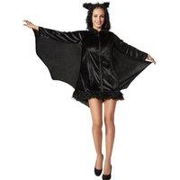tectake Women's Fancy Dress Costume - Black Bat | Size: Medium