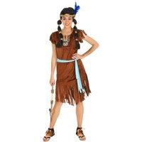 tectake Indian Costume Women's Phoenix in Brown | Size: Small