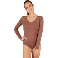 tectake Women's Long Sleeved Body With Round Neck in Brown | Size: 2XL