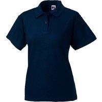 JERZEES Women's 65 35 Hard Wearing Pique Short Sleeve Polo Shirt in Navy | Size: Large