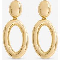 Mood Women's Gold Plated Polished Open Drop Earrings