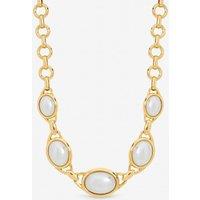 Mood Women's Gold Plated & Pearl Statement Necklace