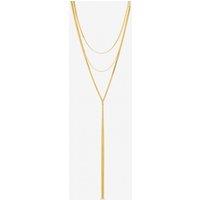 Mood Women's Gold Snake Chain Long Y-Drop Necklace