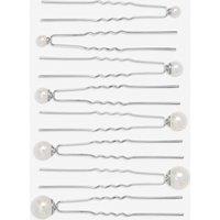 Jon Richard Women's Silver Plated Pearl Pins