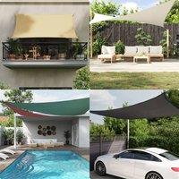 Berkfield Home Sun Shade Sail Light Grey 4.5x3 m 100% Polyester Oxford