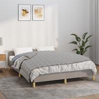 Berkfield Home Weighted Blanket Grey 140x200 cm Single 10 kg Fabric