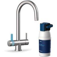 Brita mypure P1 Water Filter Kitchen Tap - Round - Includes 1x P1000 Cartridge in Silver | Size: 1 Pack