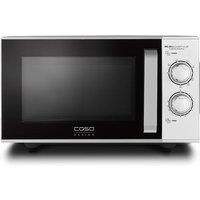 Caso Design 25L Ceramic Microwave + Grill, 900 Watt in Silver