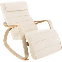 tectake Rocking Chair Onda in Beige