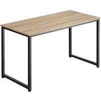 tectake Desk Flint - Writing, Study, Computer Office Table in Light Oak | Size: 140 cm x 60 cm