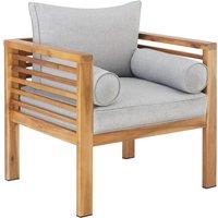 tectake Garden Chair Boka in Brown | Size: 1 Seater