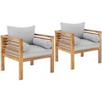 tectake Garden Chair Boka in Brown | Size: 2 Seater