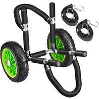 tectake Surfboard Trolley Wavewheel Single in Black