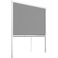 tectake Fly Screen Roller Blind in White | Size: 1100mm x 1600mm