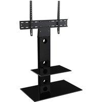 AVF Lesina 70cm Pedestal TV Stand, for TVs 32-65 - Black